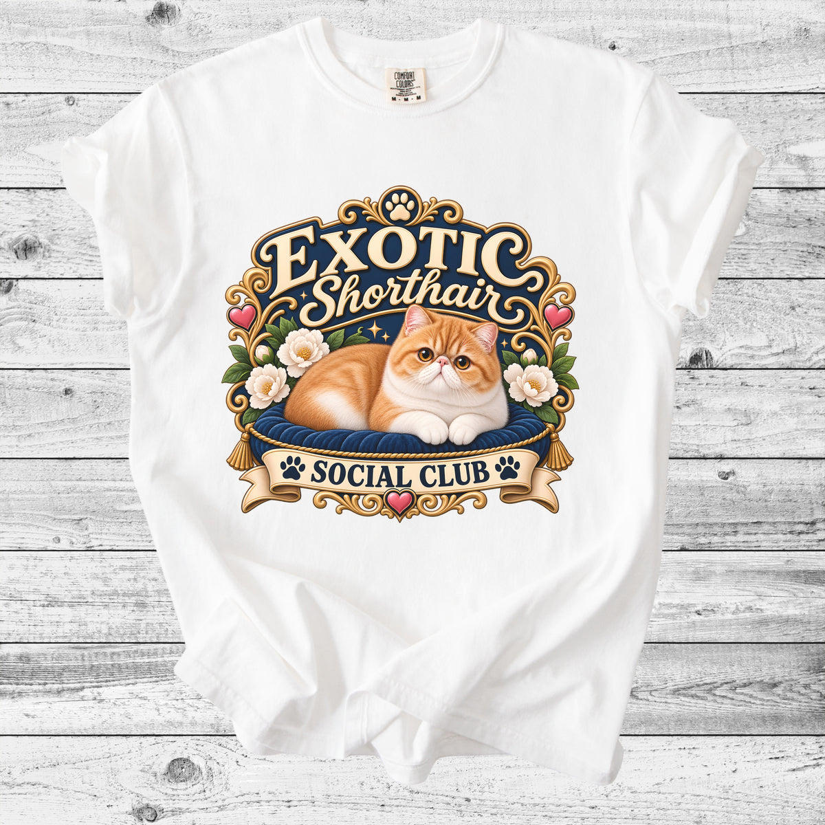 Exotic Shorthair Cat T-Shirt | Cute Exotic Cat Mom Gift