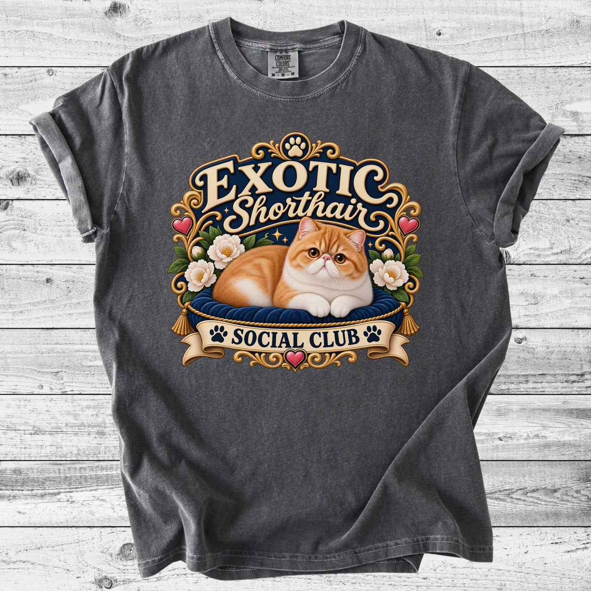 Exotic Shorthair Cat T-Shirt | Cute Exotic Cat Mom Gift