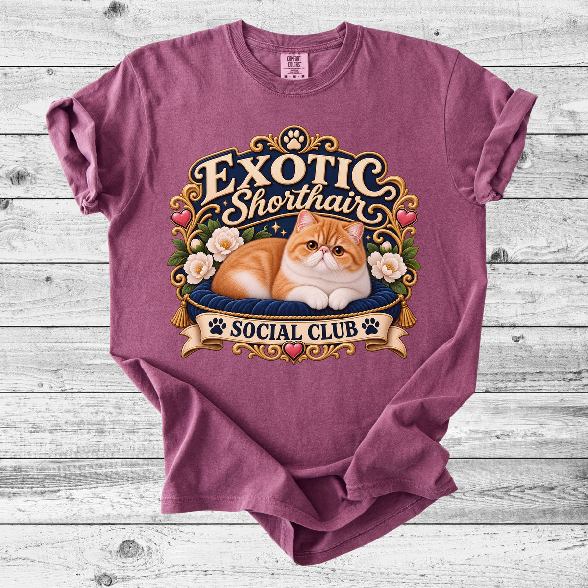 Exotic Shorthair Cat T-Shirt | Cute Exotic Cat Mom Gift