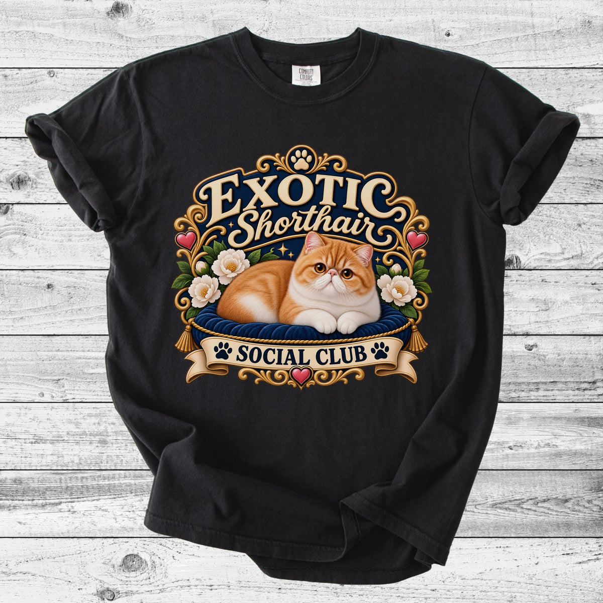 Exotic Shorthair Cat T-Shirt | Cute Exotic Cat Mom Gift
