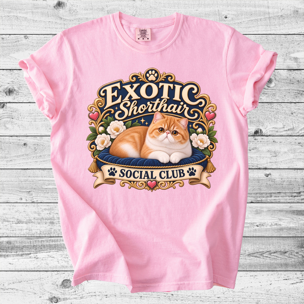 Exotic Shorthair Cat T-Shirt | Cute Exotic Cat Mom Gift