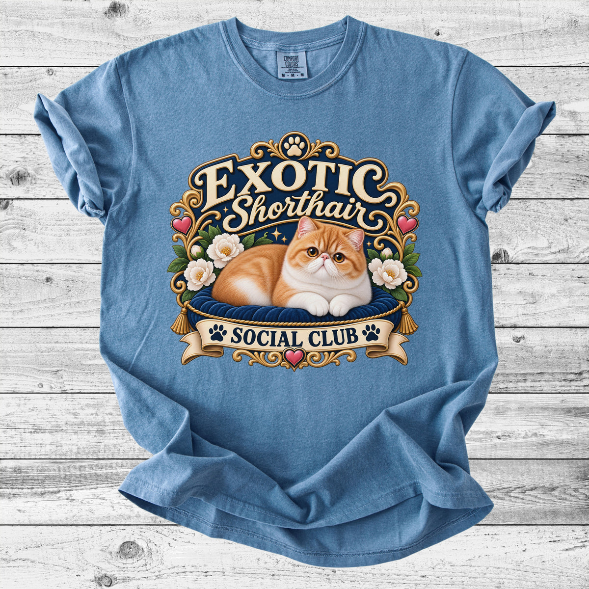 Exotic Shorthair Cat T-Shirt | Cute Exotic Cat Mom Gift