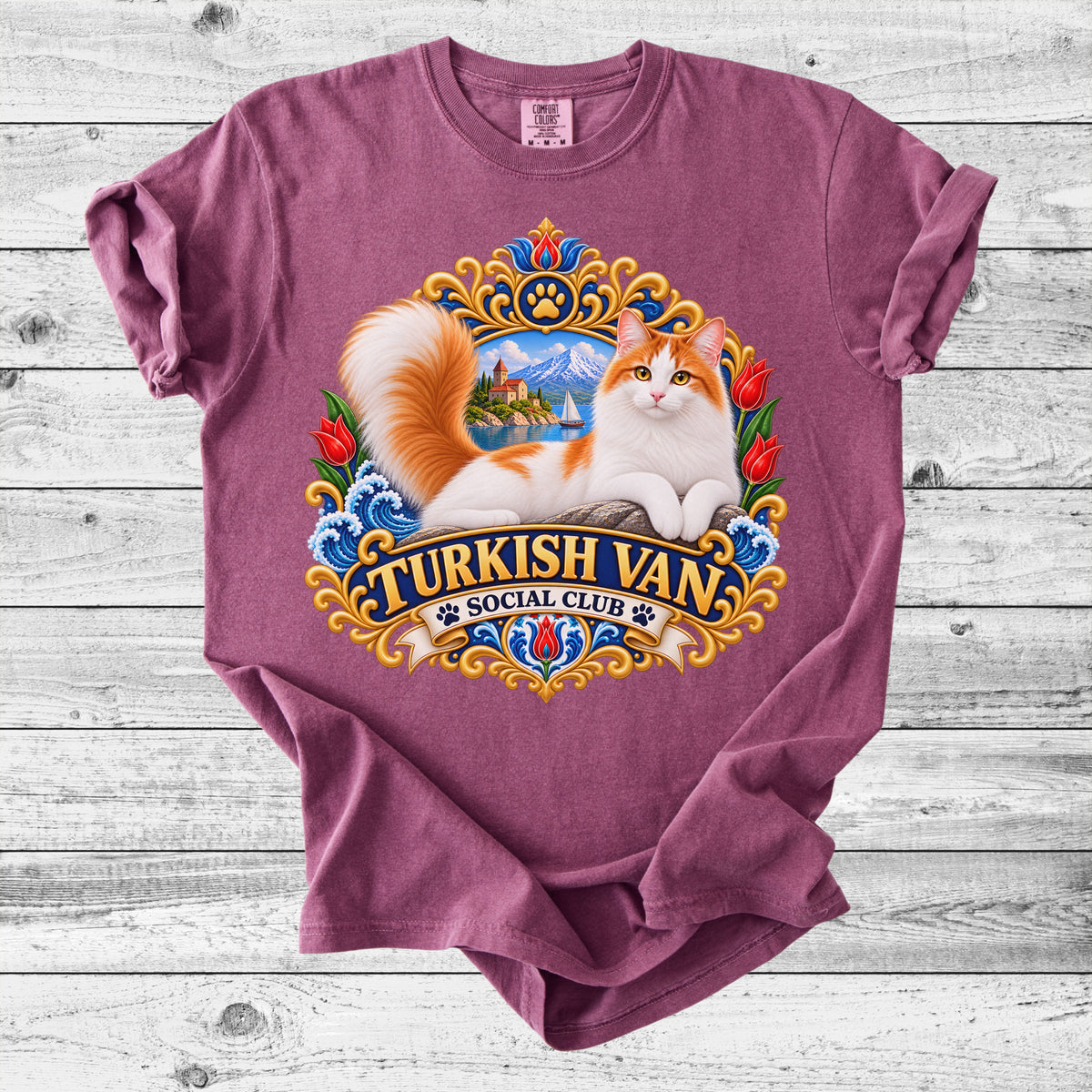 Turkish Van Cat T-Shirt | Cute Turkish Van Mom Gift