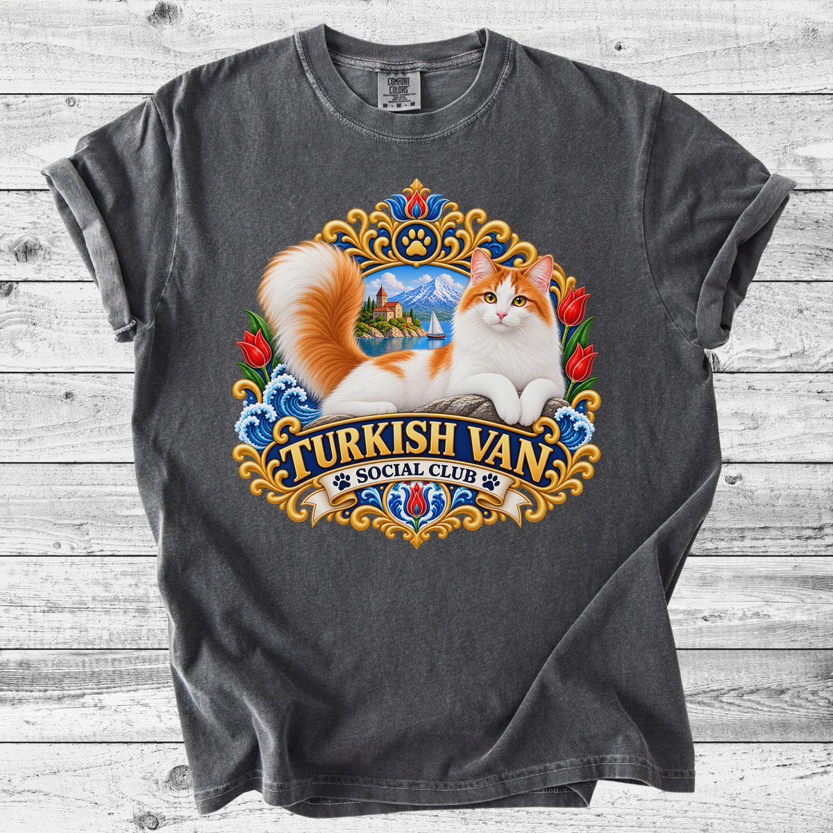 Turkish Van Cat T-Shirt | Cute Turkish Van Mom Gift