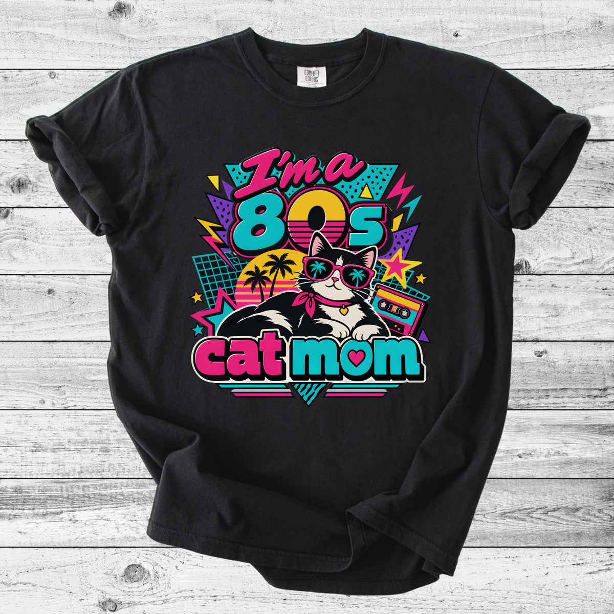 80s Cat Mom T-Shirt