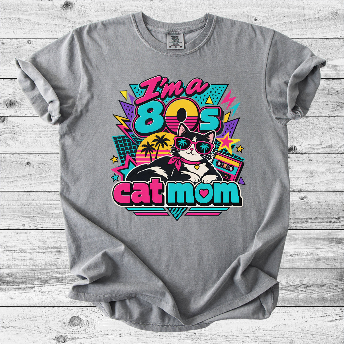 80s Cat Mom T-Shirt