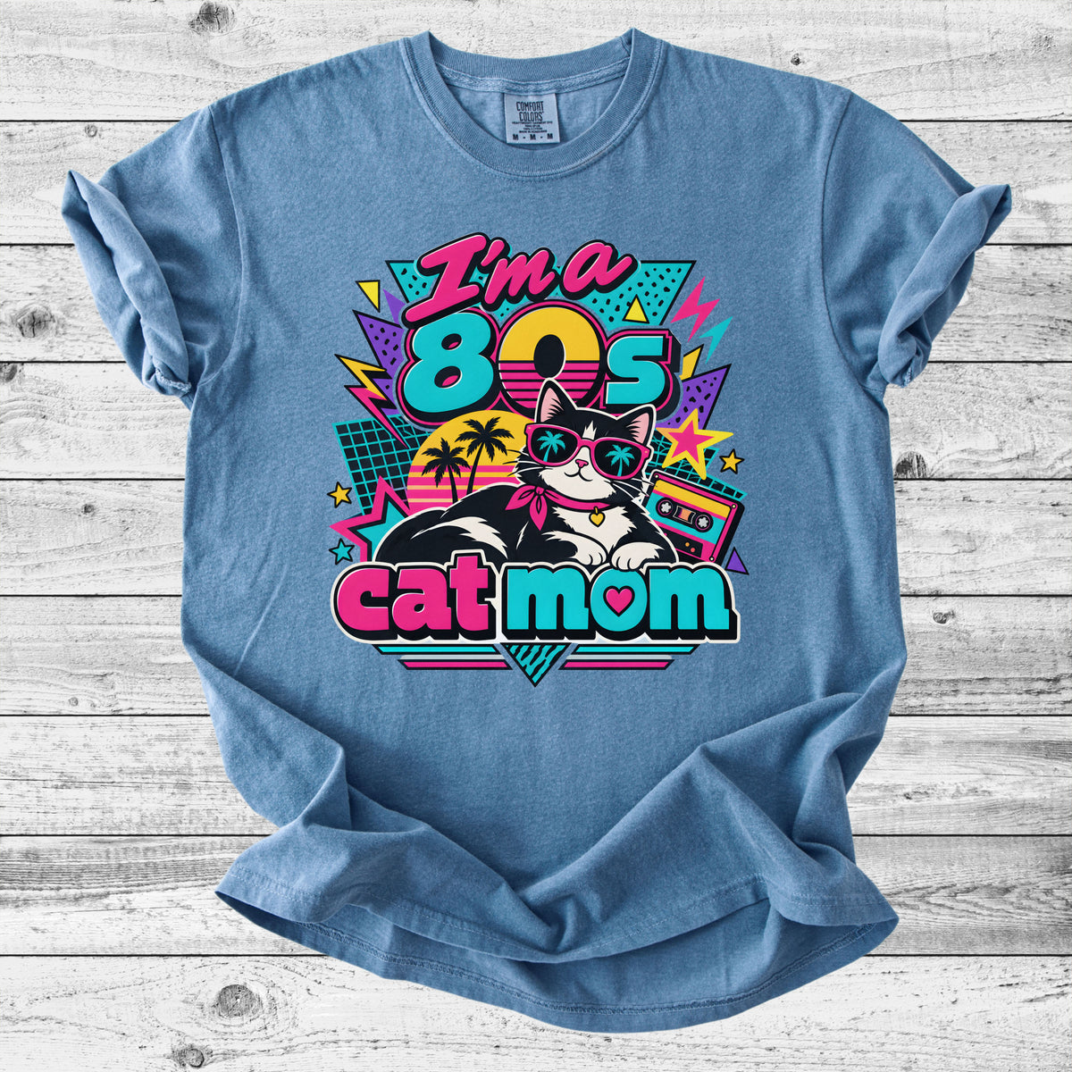 80s Cat Mom T-Shirt