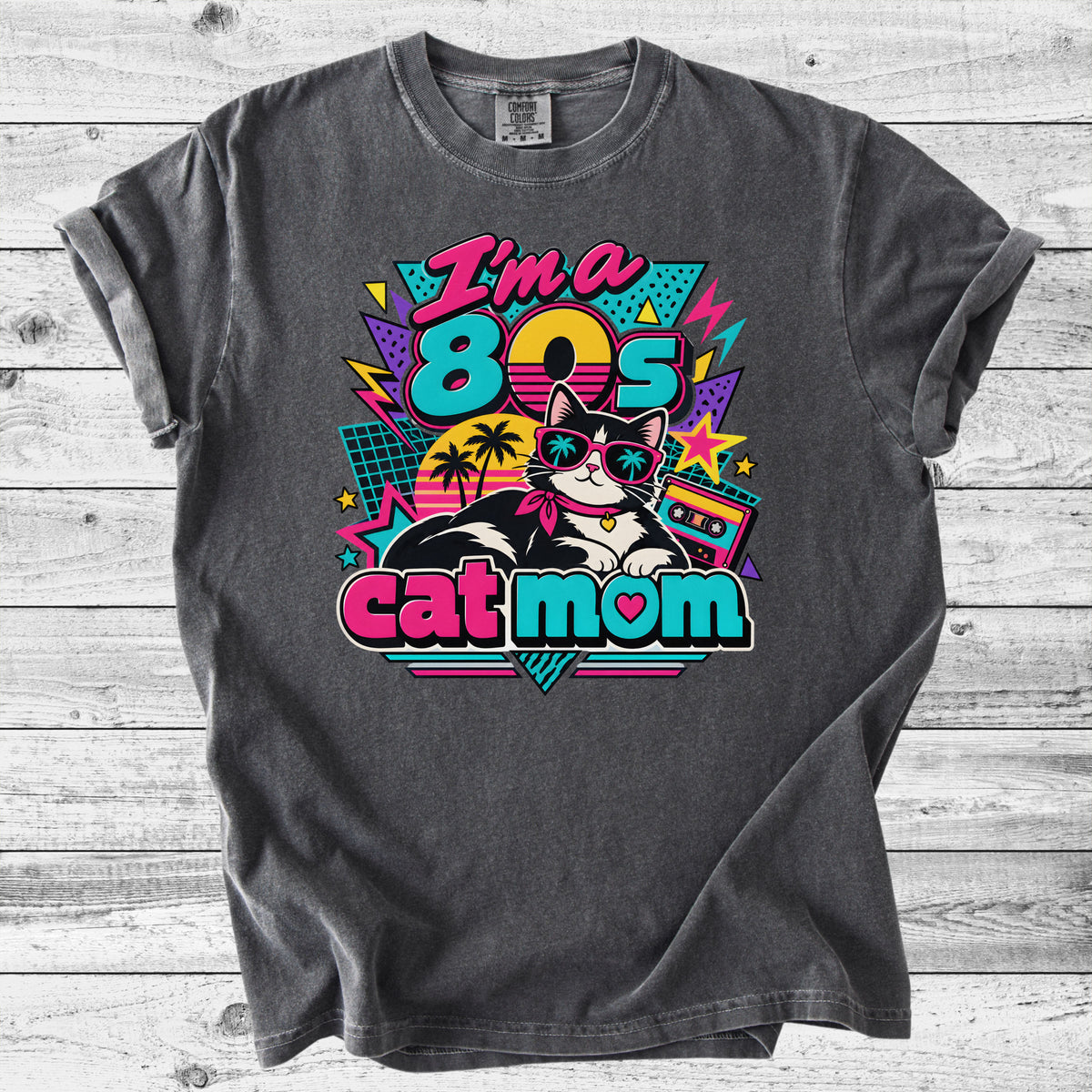 80s Cat Mom T-Shirt