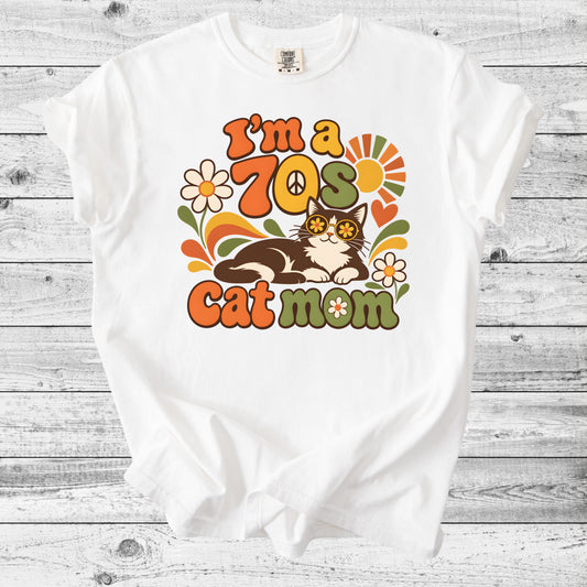 70s Cat Mom T-Shirt