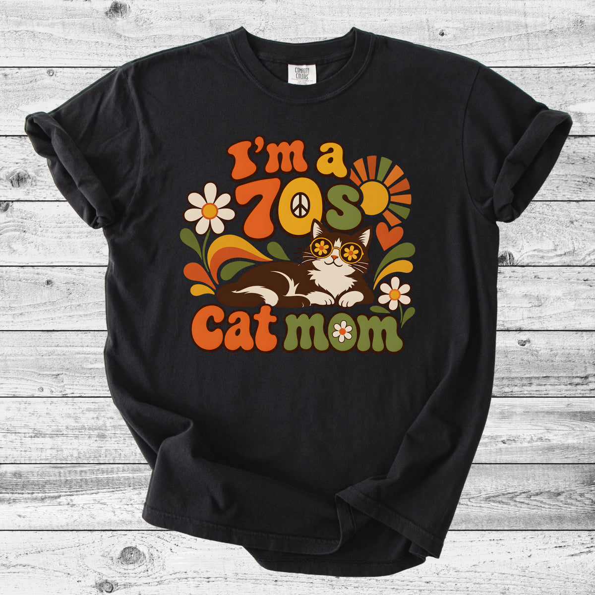 70s Cat Mom T-Shirt