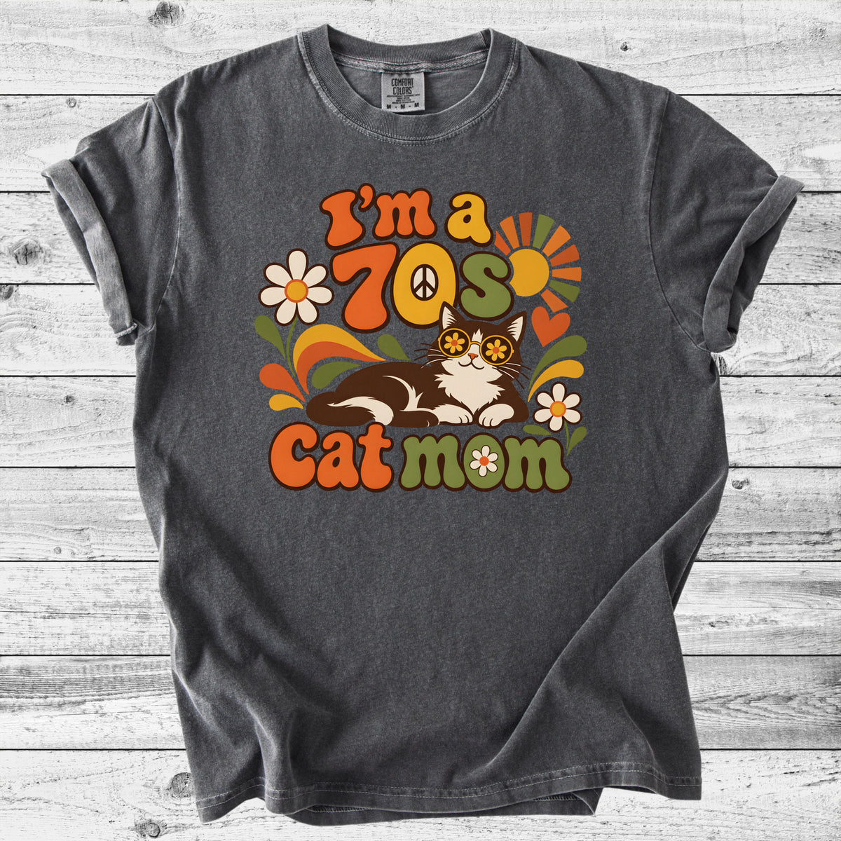 70s Cat Mom T-Shirt