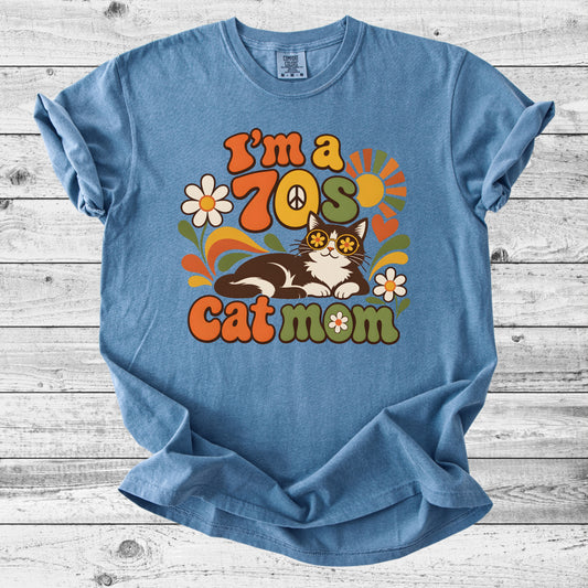 70s Cat Mom T-Shirt