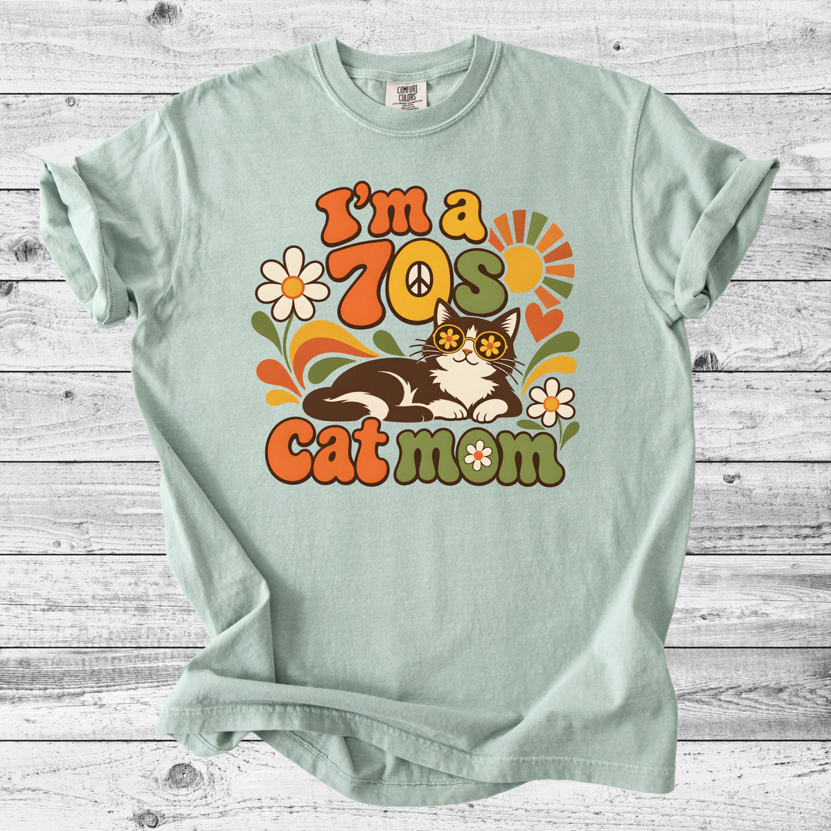 70s Cat Mom T-Shirt