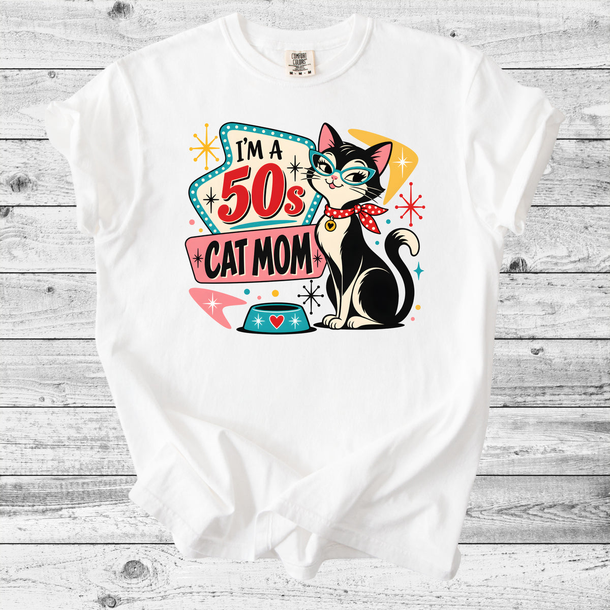 50s Cat Mom T-Shirt