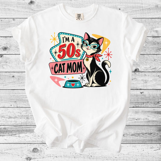 50s Cat Mom T-Shirt