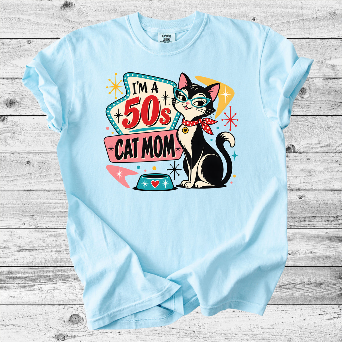 50s Cat Mom T-Shirt