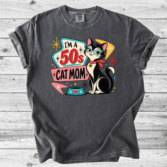 50s Cat Mom T-Shirt