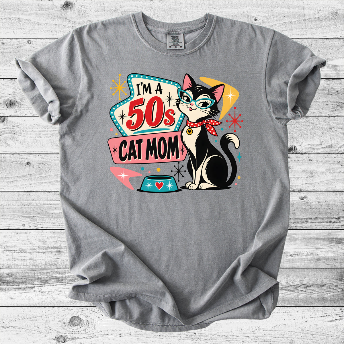 50s Cat Mom T-Shirt