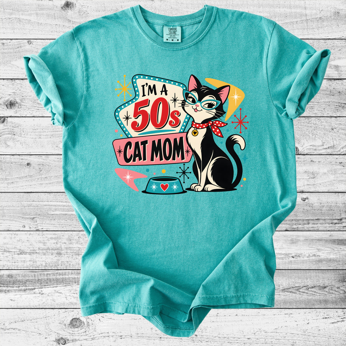 50s Cat Mom T-Shirt