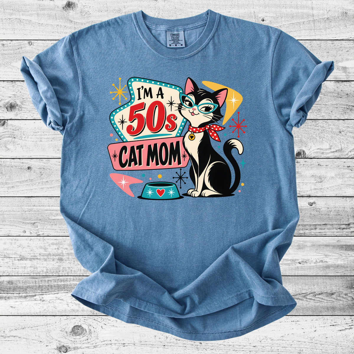 50s Cat Mom T-Shirt