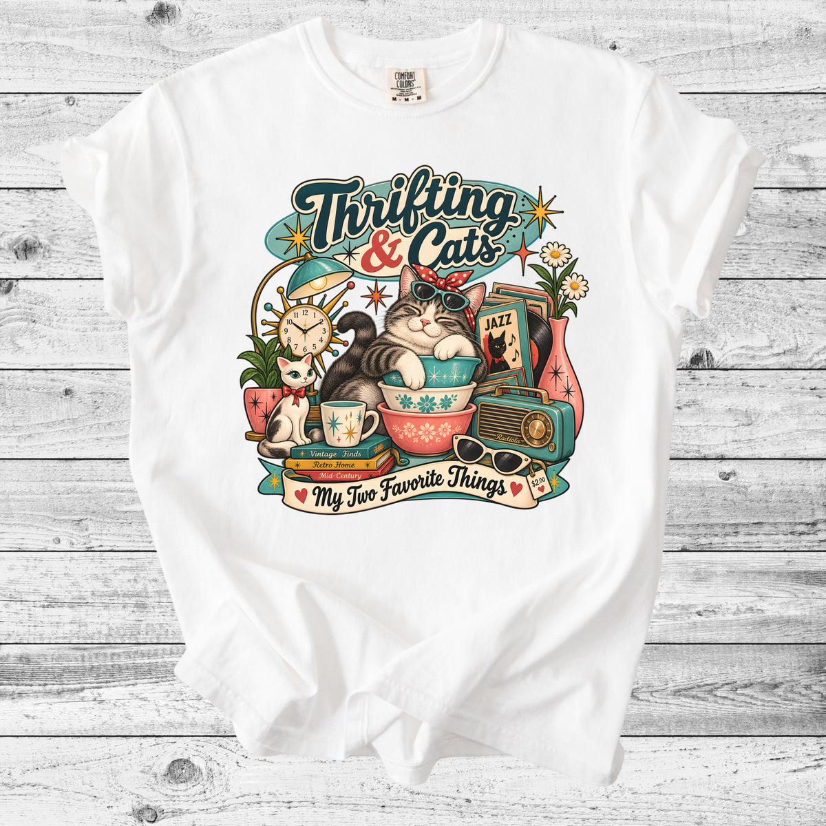Thrifting & Cats T-Shirt