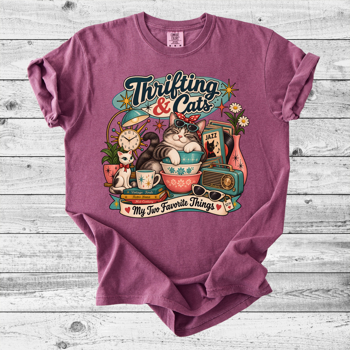 Thrifting & Cats T-Shirt