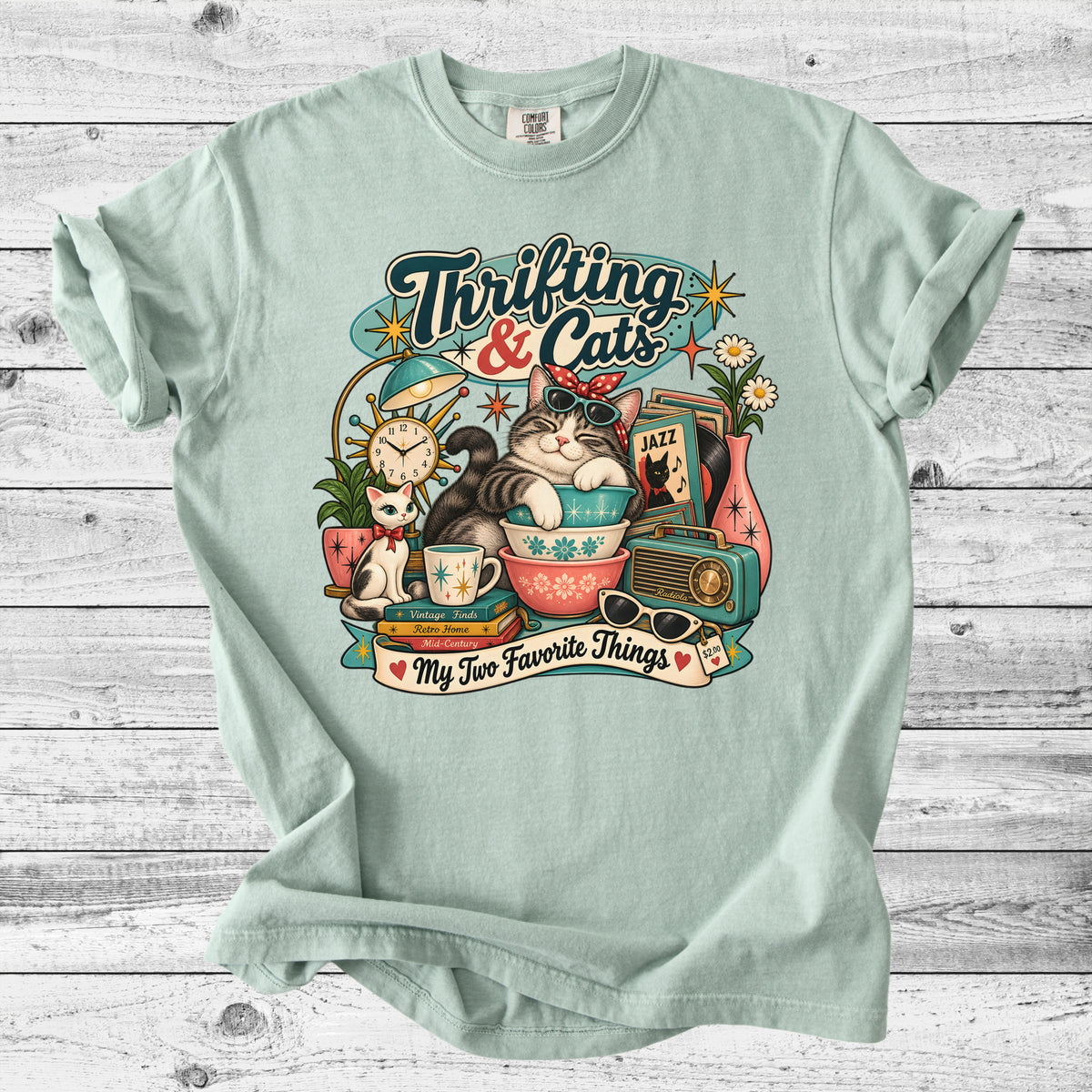 Thrifting & Cats T-Shirt