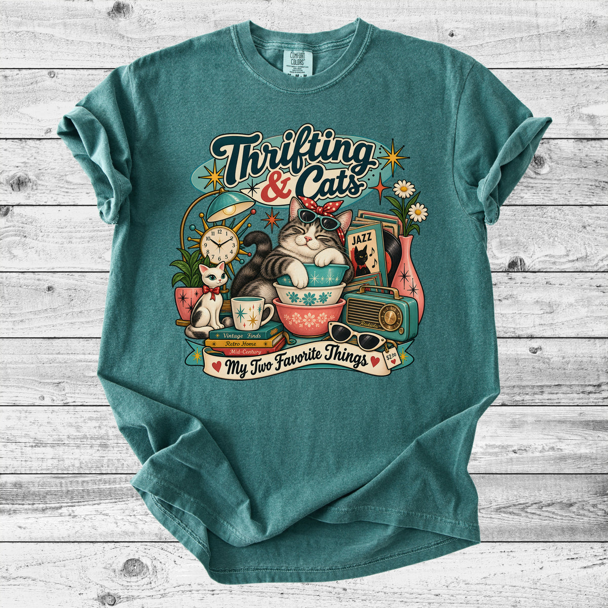 Thrifting & Cats T-Shirt