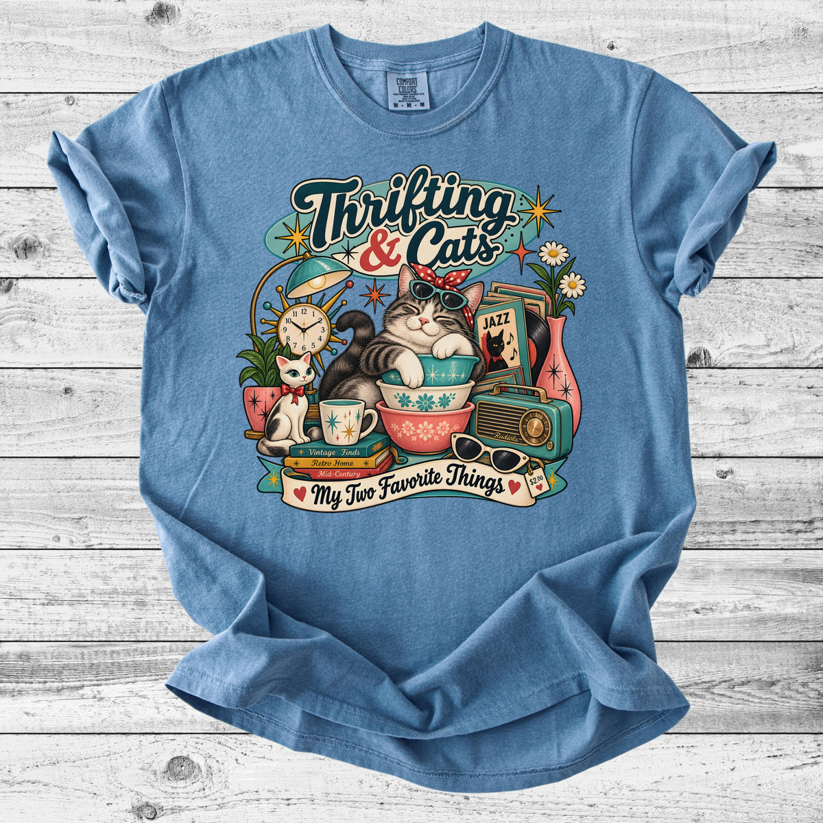 Thrifting & Cats T-Shirt