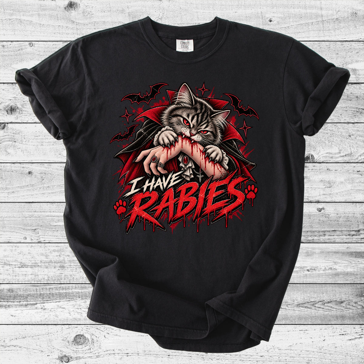 I Have Rabies Cat T-Shirt