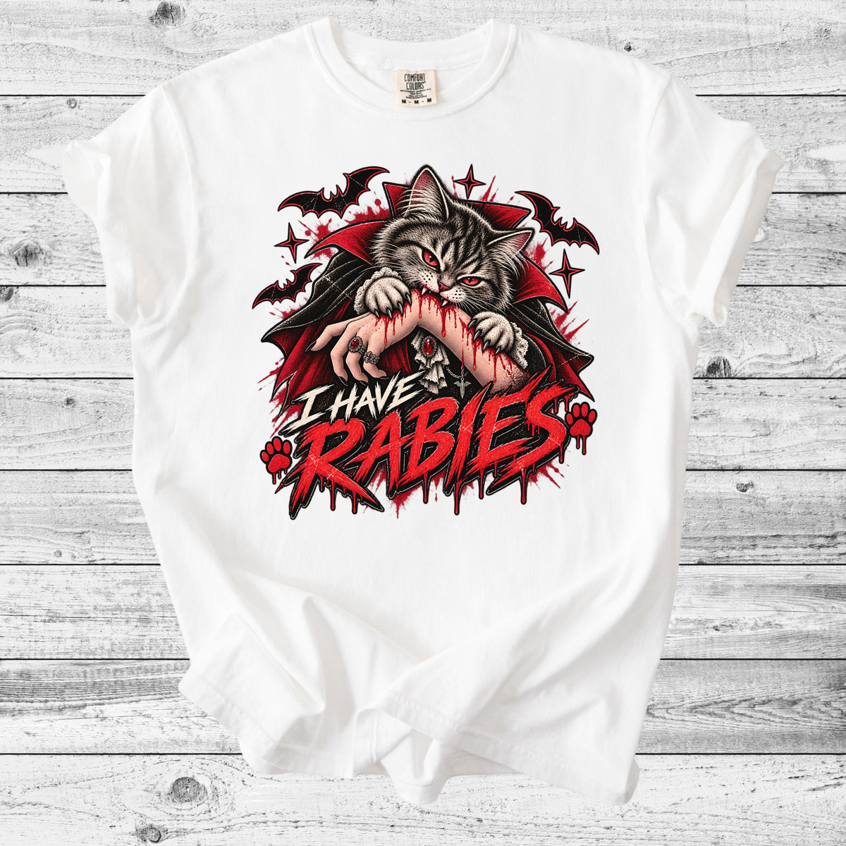 I Have Rabies Cat T-Shirt