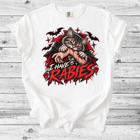 I Have Rabies Cat T-Shirt