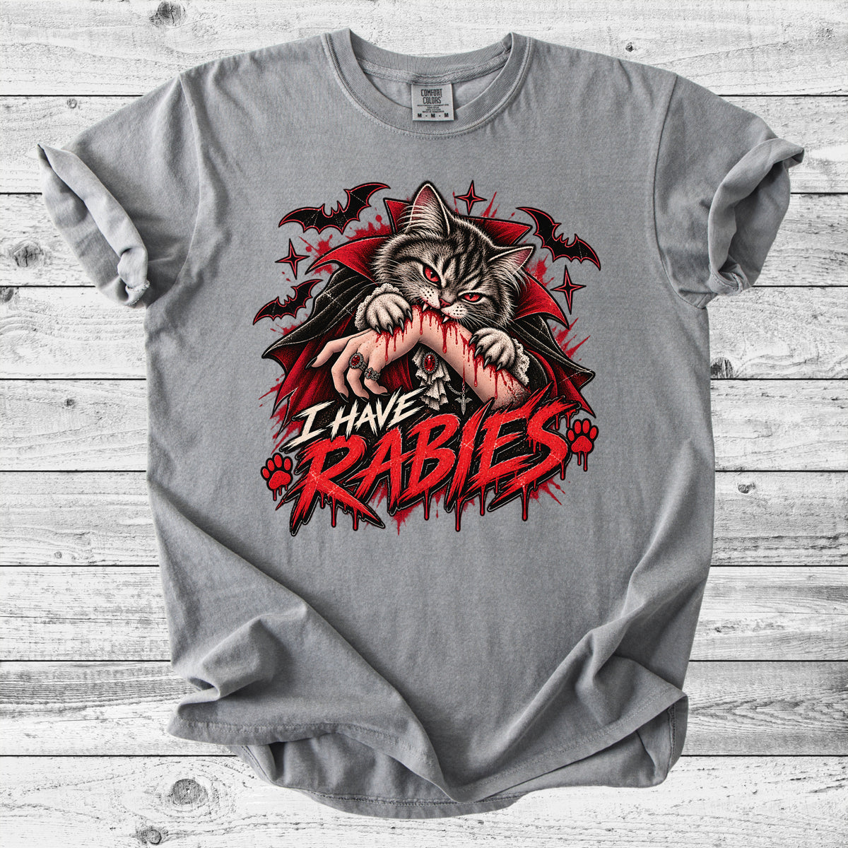 I Have Rabies Cat T-Shirt